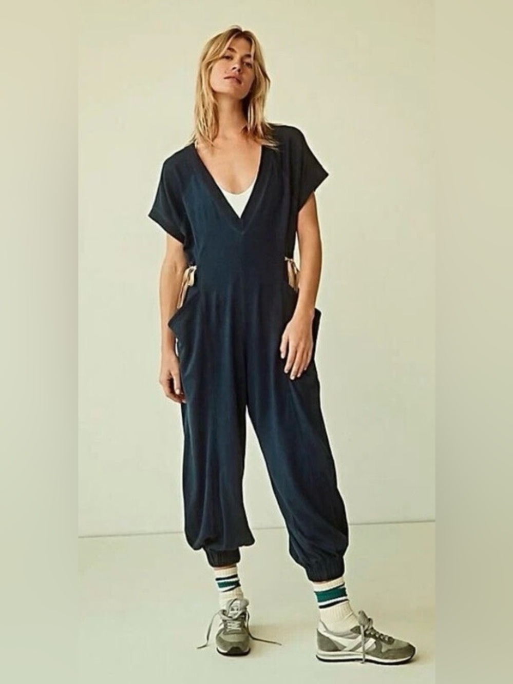 NWT Free People Movement Coast to Coast Blue Onesie, size M - Picture 5 of 11